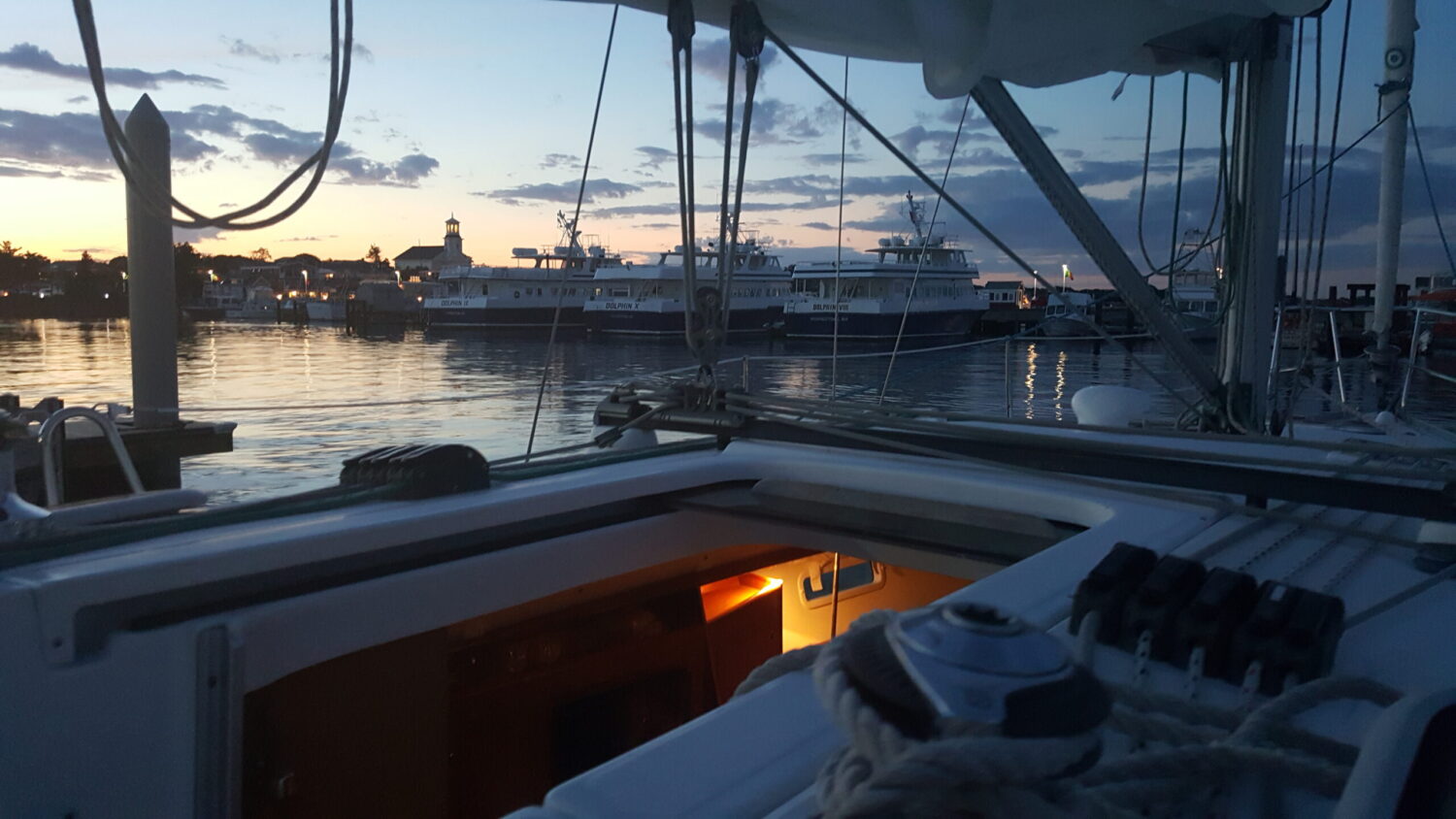Sunrise at Provincetown Dock
