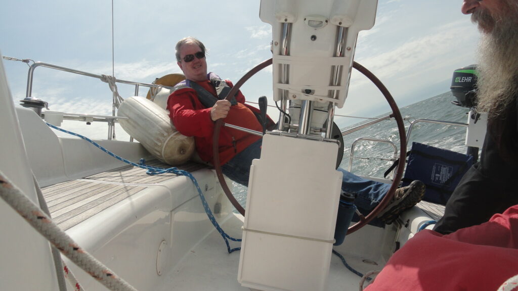 Relaxing Sailing into Nantucket Habor