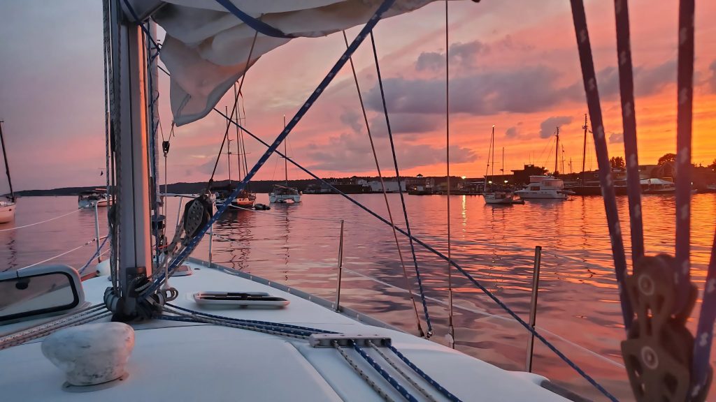 Gloucester harbor Sunset